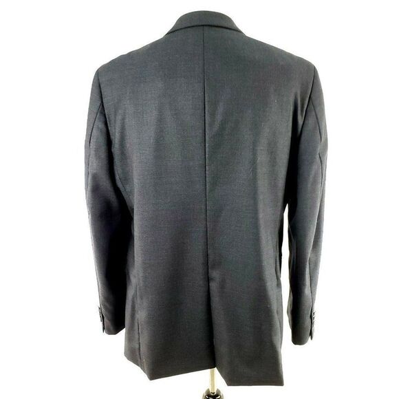 Stafford 44L 2 Silver Button Gray Wool Blazer Spor - Picture 5 of 10